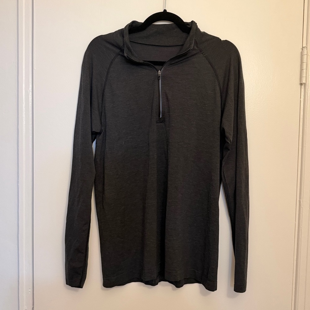 Lululemon Mens medium Metal Vent Tech lightweight Half Zip pullover long sleeve - Picture 5 of 10